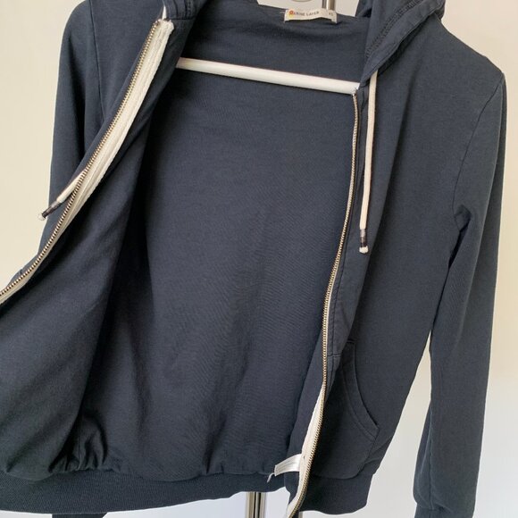 Super soft, lined Marine Layer hoodie in Navy. Full zip. XS. NWOT - Picture 9 of 9